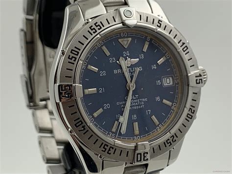 breitling colt automatic a17350 review|Breitling colt automatic blue dial.